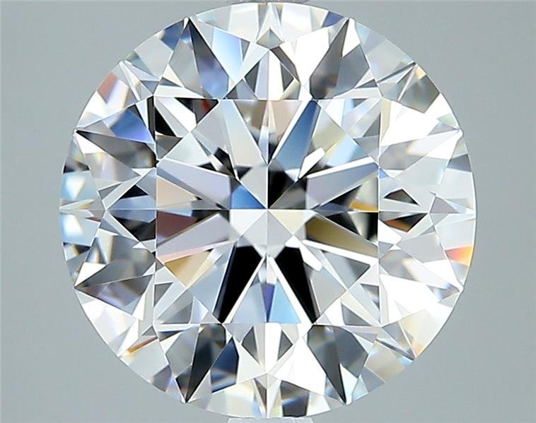 4.02ct E FL Rare Carat Ideal Cut Round Diamond