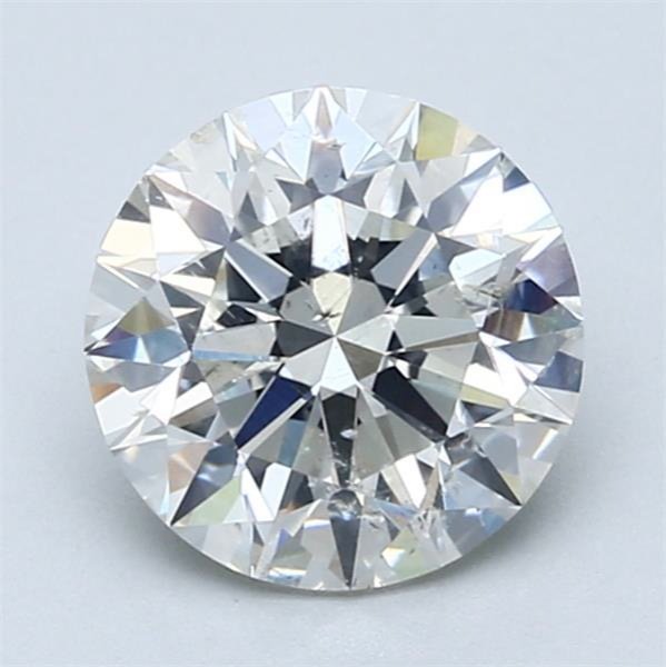 2.01ct I SI2 Rare Carat Ideal Cut Round Diamond