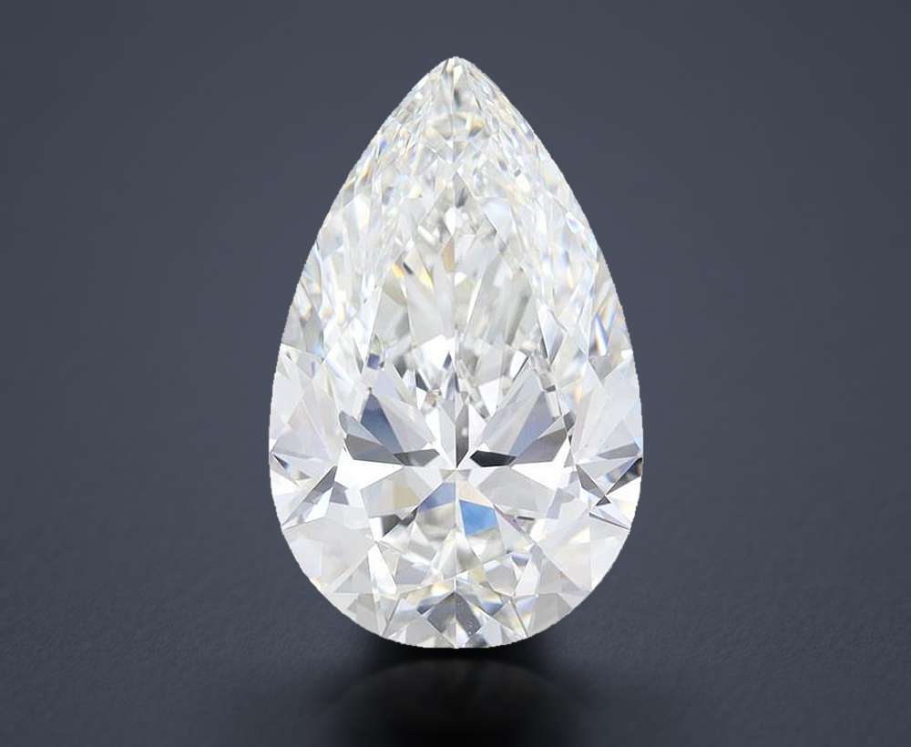 5.80 Carat Pear Lab Diamond