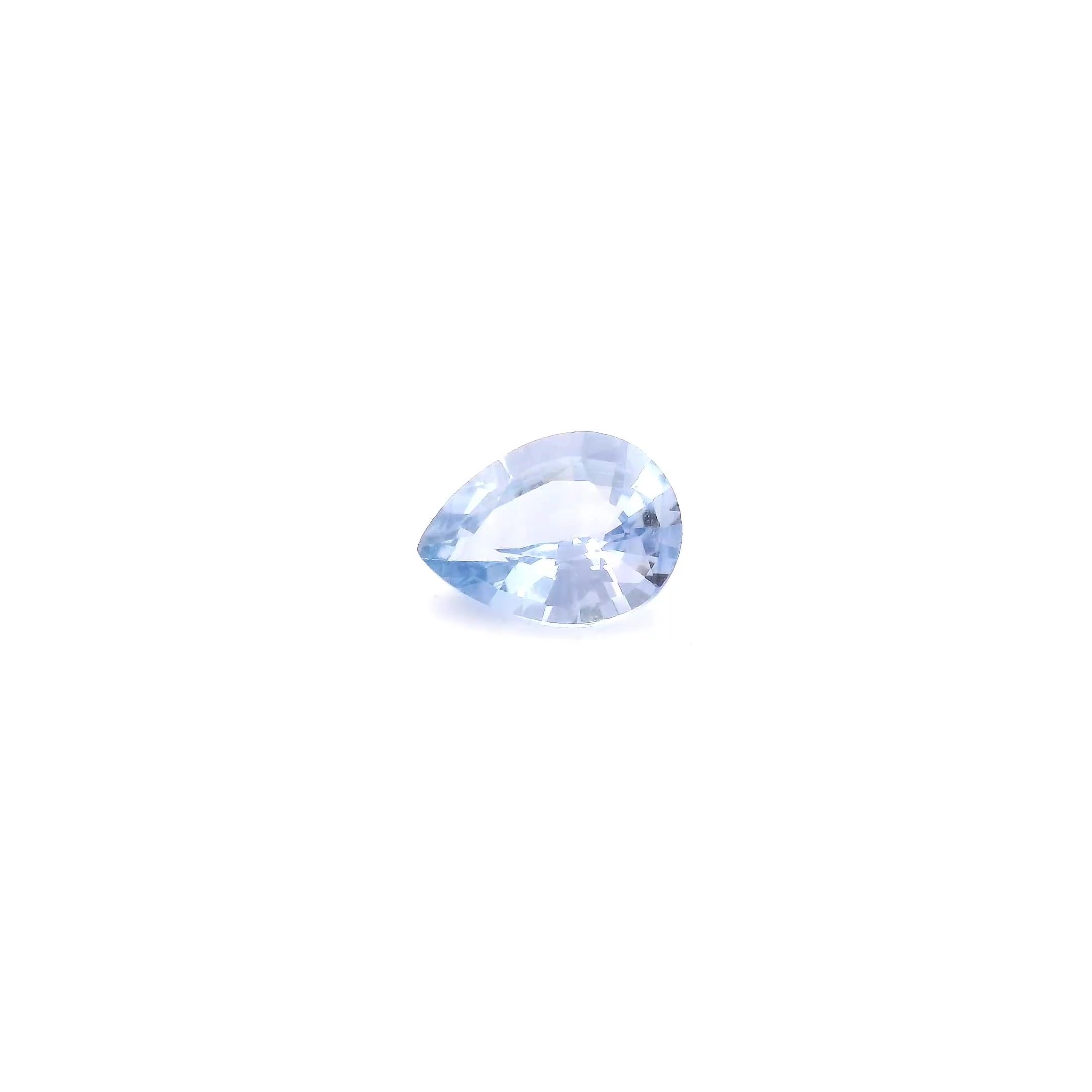 0.52 Carat Light Blue Pear Sapphire