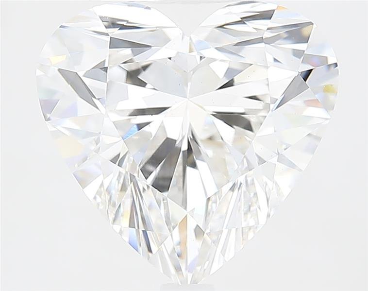 5.09ct F VS1 Rare Carat Ideal Cut Heart Lab Grown Diamond