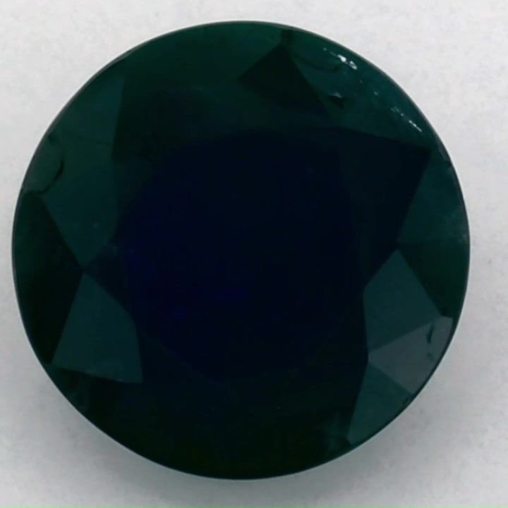 3.06 Carat Blue Round Sapphire