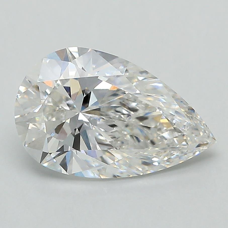 2.05ct F VS1 Rare Carat Ideal Cut Pear Lab Grown Diamond