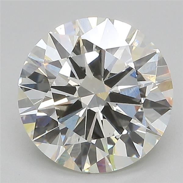 2.70ct J VS1 Excellent Cut Round Lab Grown Diamond