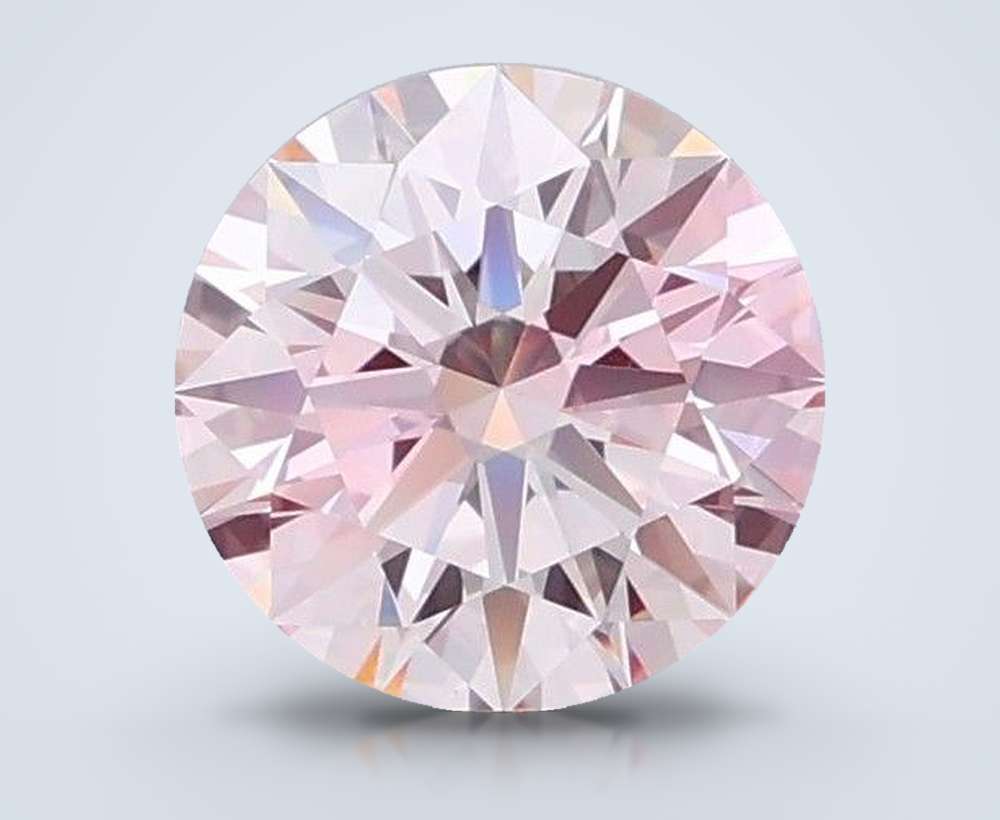 1.53 Ct. Fancy Intense Pink Round Lab Diamond