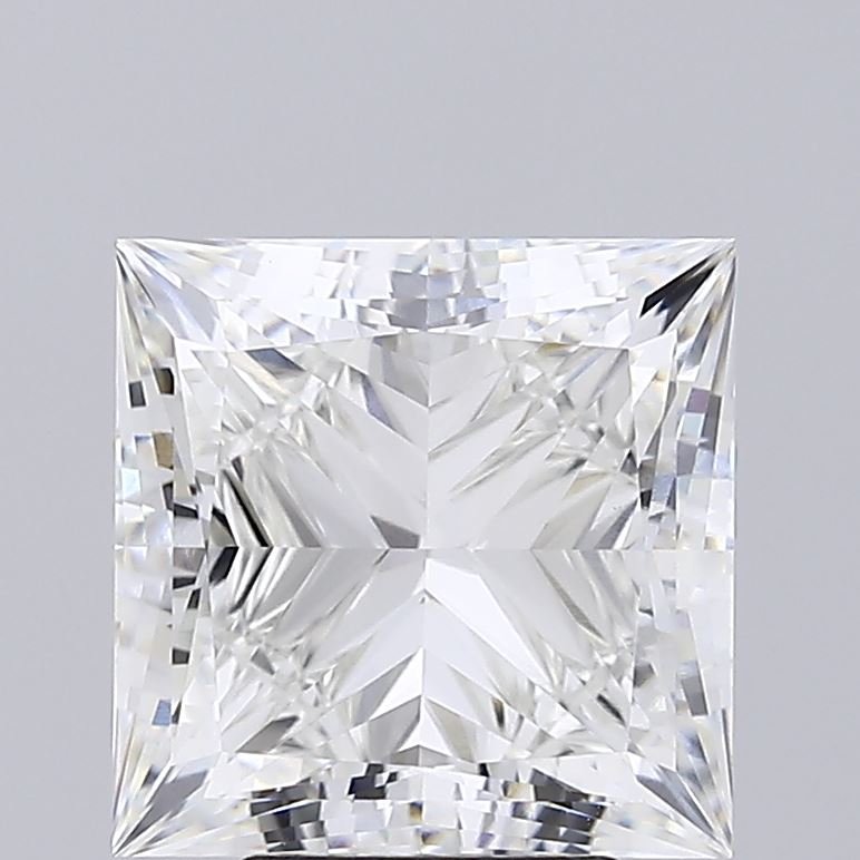 5.72ct G VVS2 Rare Carat Ideal Cut Princess Lab Grown Diamond