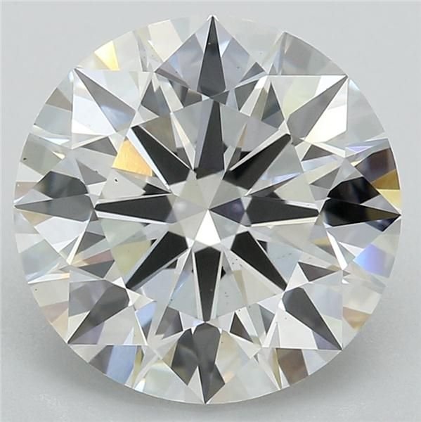 2.76ct F VS1 Rare Carat Ideal Cut Round Lab Grown Diamond