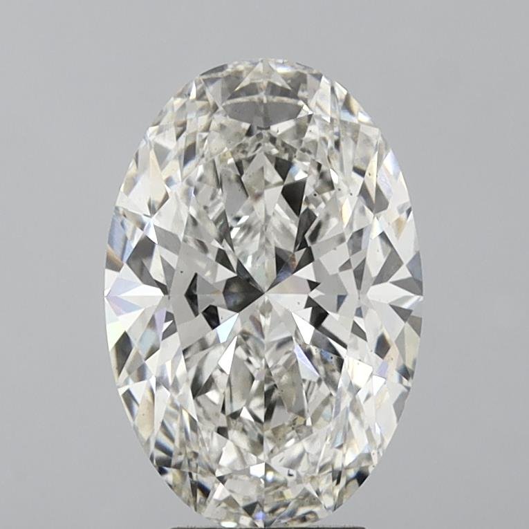 5.08ct H VS2 Rare Carat Ideal Cut Oval Lab Grown Diamond