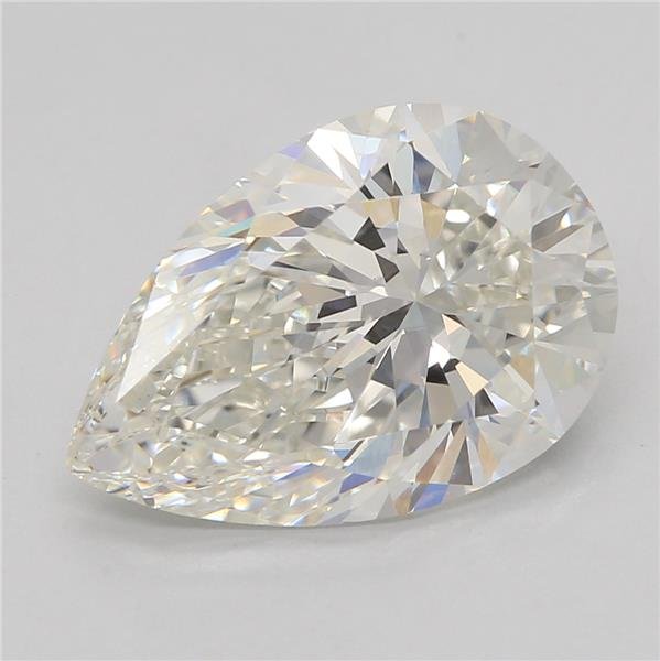 2.62ct H VS1 Rare Carat Ideal Cut Pear Lab Grown Diamond