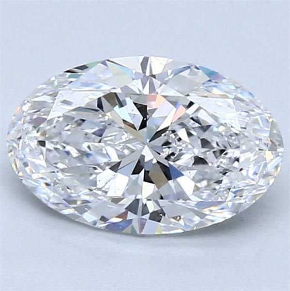 1.70ct D SI1 Rare Carat Ideal Cut Oval Diamond