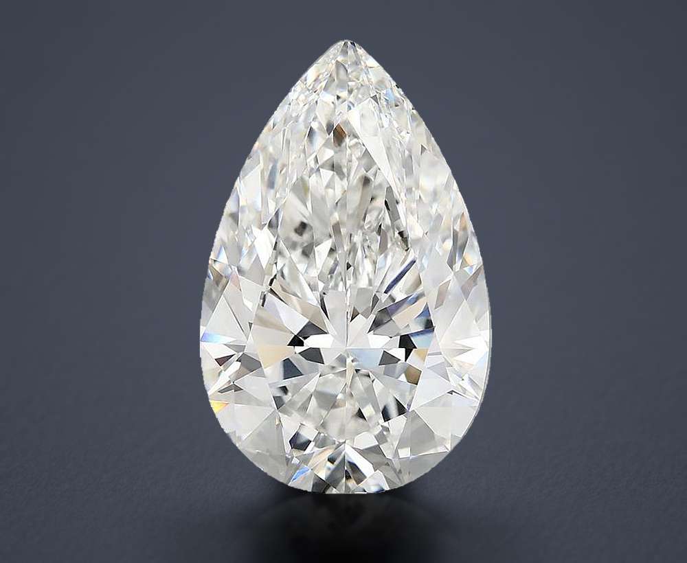 7.67 Carat Pear Lab Diamond