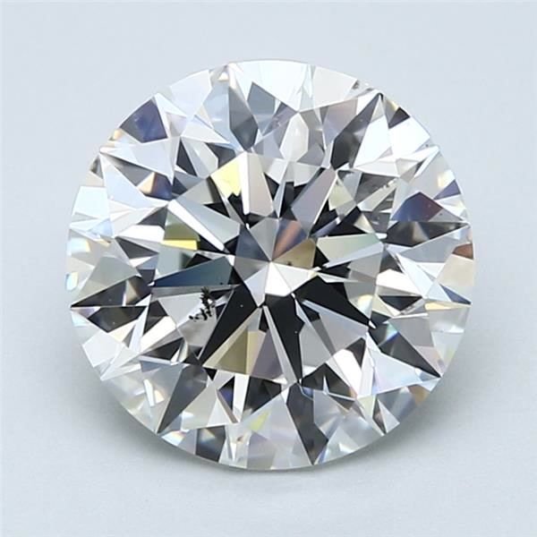 3.54ct G SI1 Rare Carat Ideal Cut Round Diamond