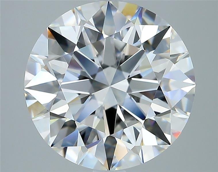 4.53ct F VVS2 Rare Carat Ideal Cut Round Diamond