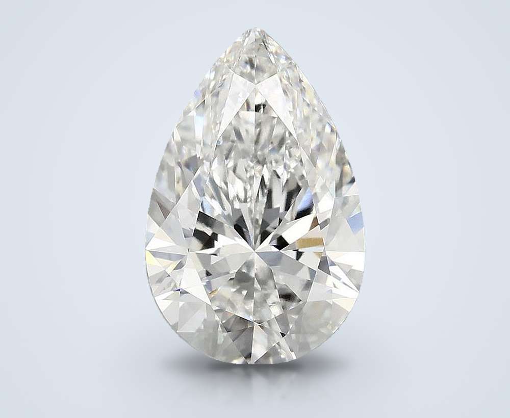 3.74 Carat Pear Lab Diamond