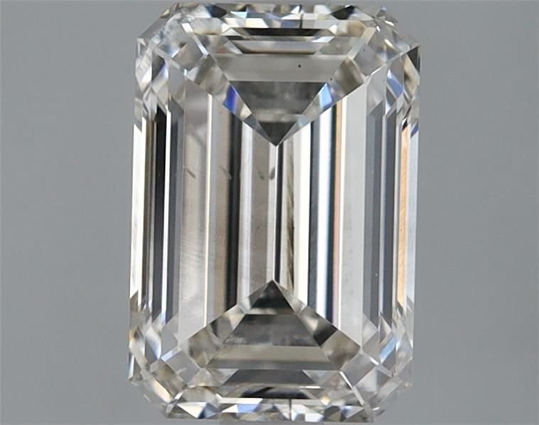 2.06ct I SI1 Rare Carat Ideal Cut Emerald Lab Grown Diamond