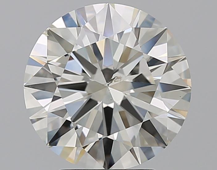 3.29ct J SI1 Rare Carat Ideal Cut Round Diamond