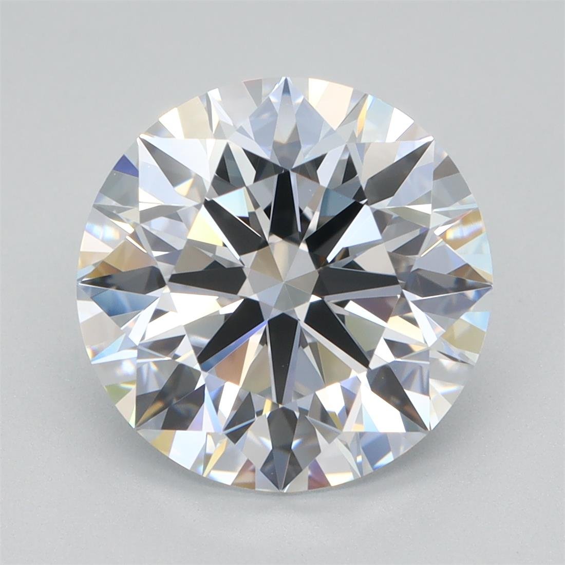 3.26ct D VVS1 Rare Carat Ideal Cut Round Lab Grown Diamond