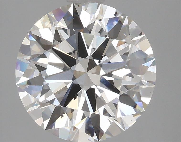 3.74ct F SI1 Rare Carat Ideal Cut Round Lab Grown Diamond