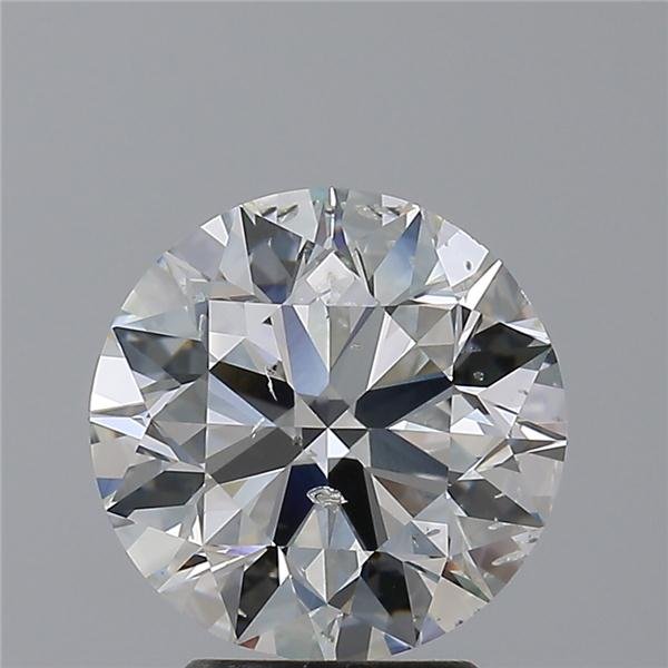 3.00ct H SI2 Rare Carat Ideal Cut Round Diamond