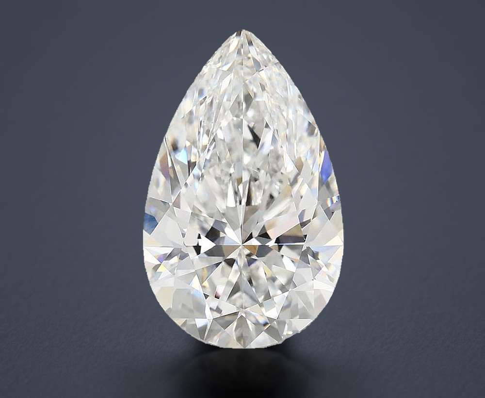 7.59 Carat Pear Lab Diamond