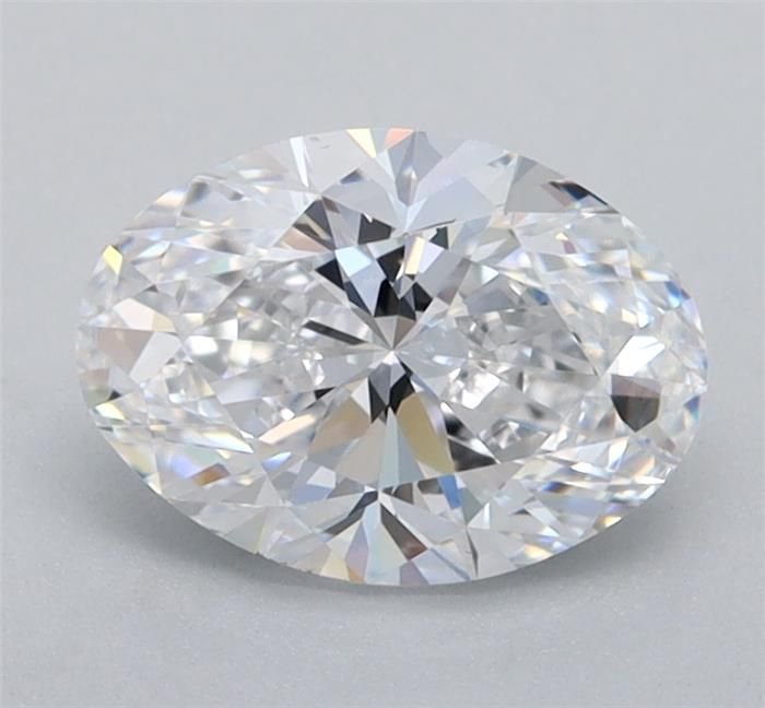 2.42ct F VS1 Rare Carat Ideal Cut Oval Lab Grown Diamond