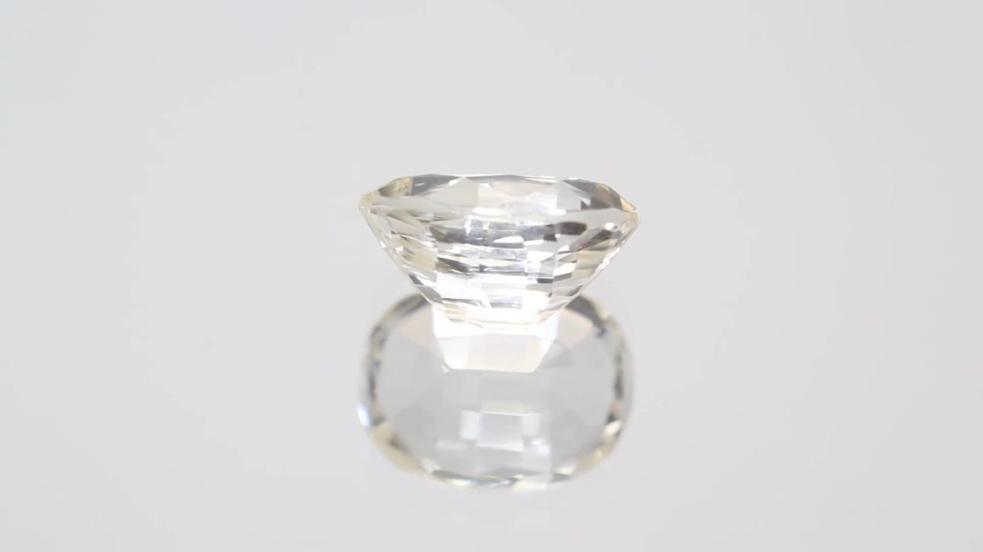 4.13 Carat Yellow Oval Sapphire