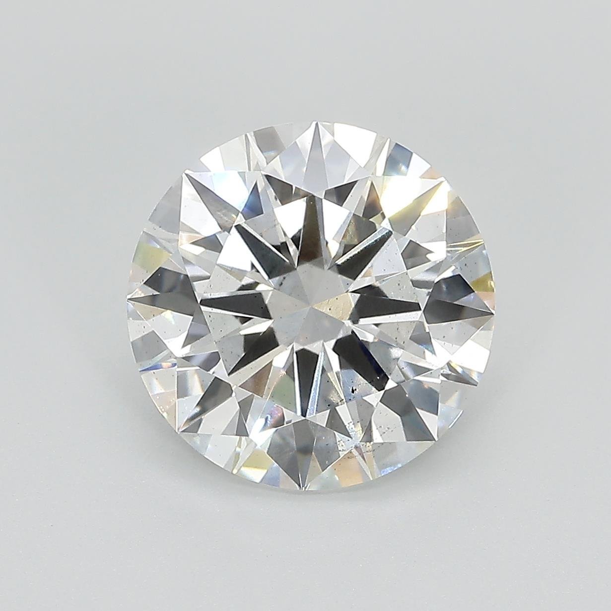 4.17ct F SI1 Excellent Cut Round Lab Grown Diamond