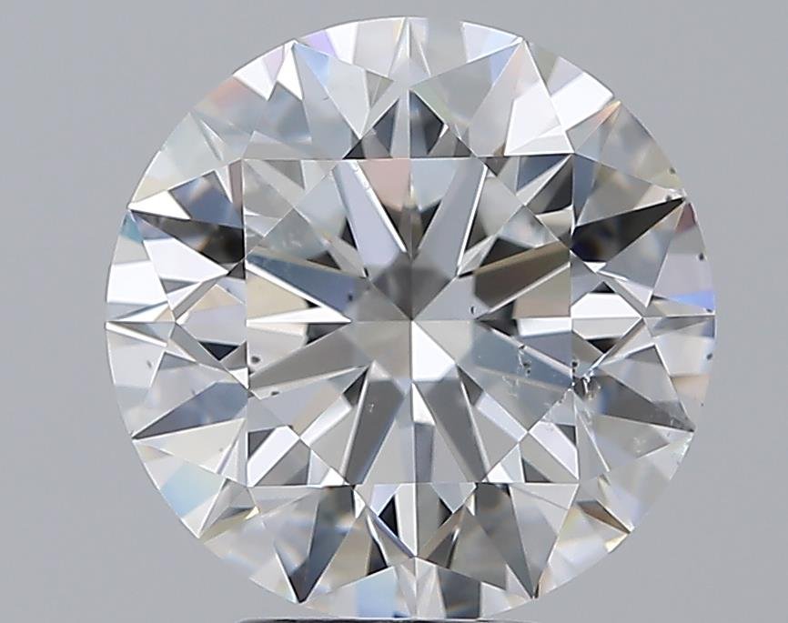 4.01ct E SI2 Rare Carat Ideal Cut Round Diamond