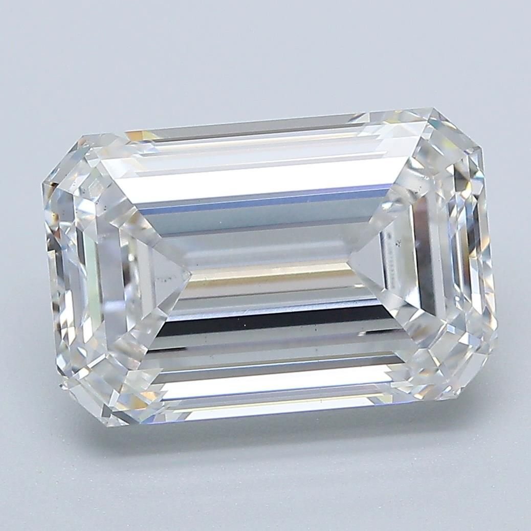 5.27ct E VS1 Rare Carat Ideal Cut Emerald Lab Grown Diamond