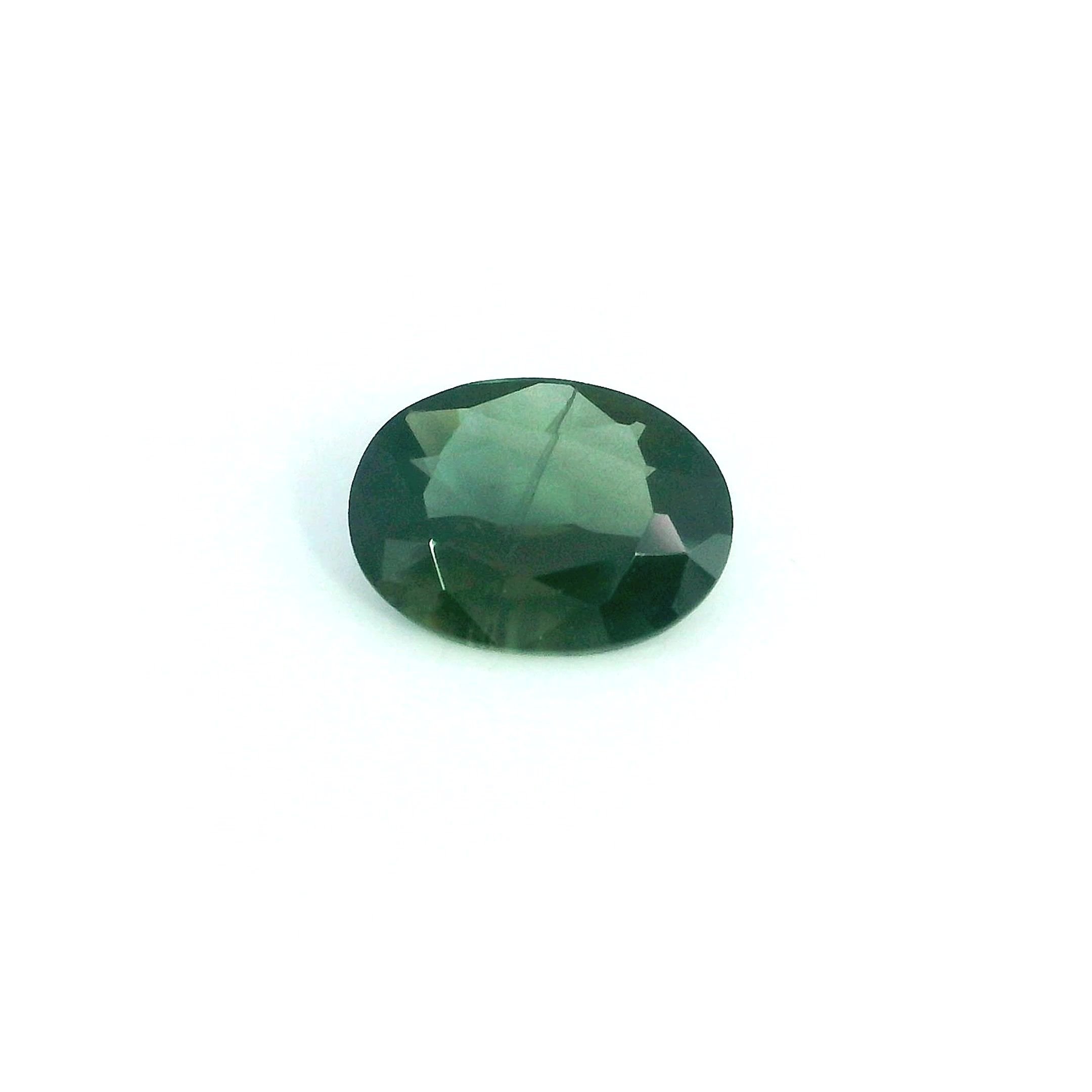 0.75 Carat Green Oval Sapphire