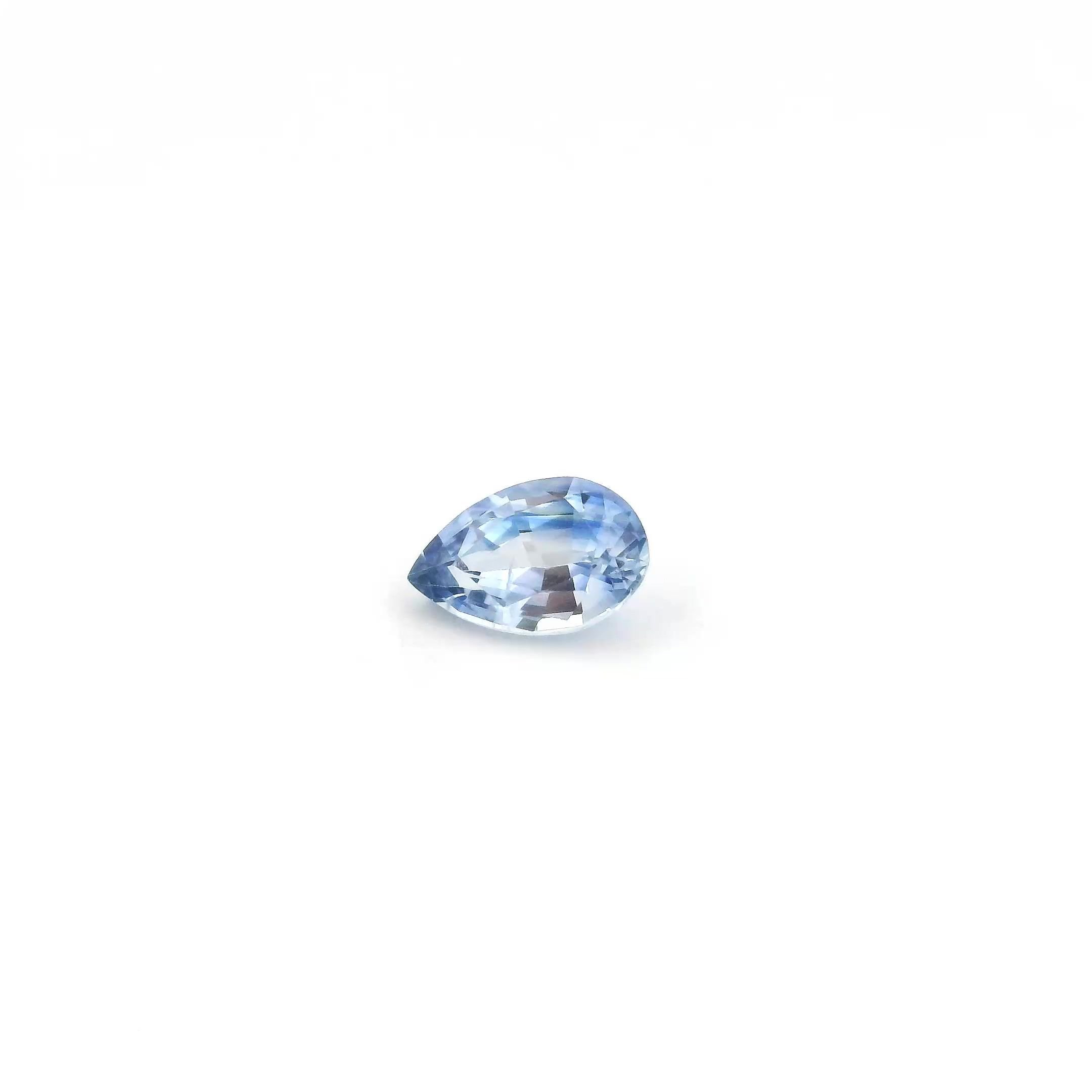 0.47 Carat Light Blue Pear Sapphire