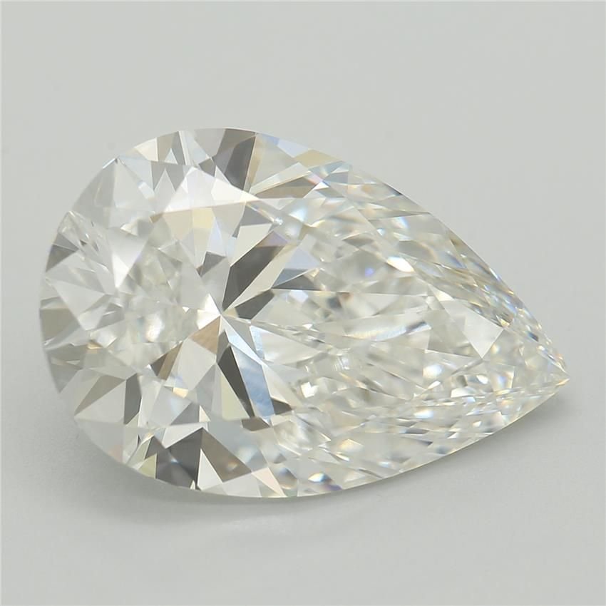 5.07ct F VVS2 Rare Carat Ideal Cut Pear Lab Grown Diamond