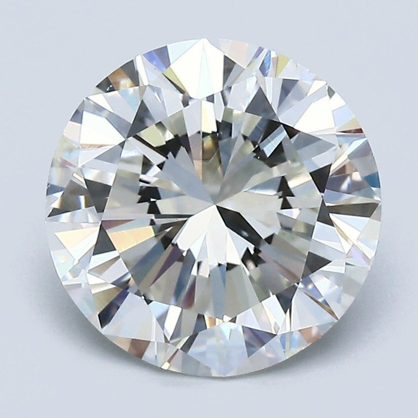 3.08ct J SI2 Good Cut Round Diamond