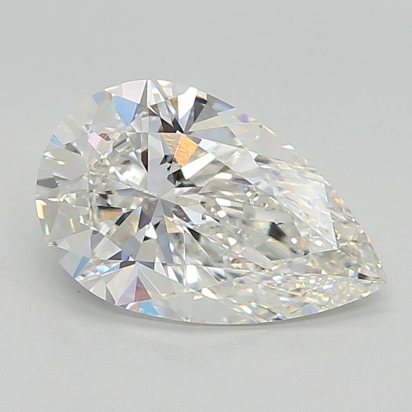 3.60ct F VS1 Rare Carat Ideal Cut Pear Lab Grown Diamond