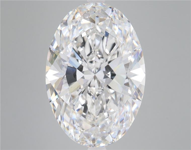 11.18ct F VS2 Rare Carat Ideal Cut Oval Lab Grown Diamond