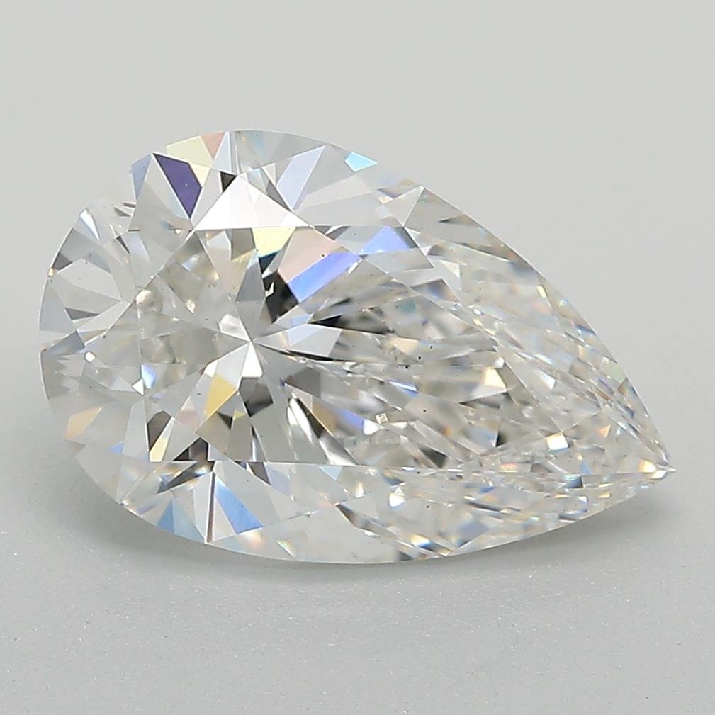 2.89ct E VS1 Rare Carat Ideal Cut Pear Lab Grown Diamond