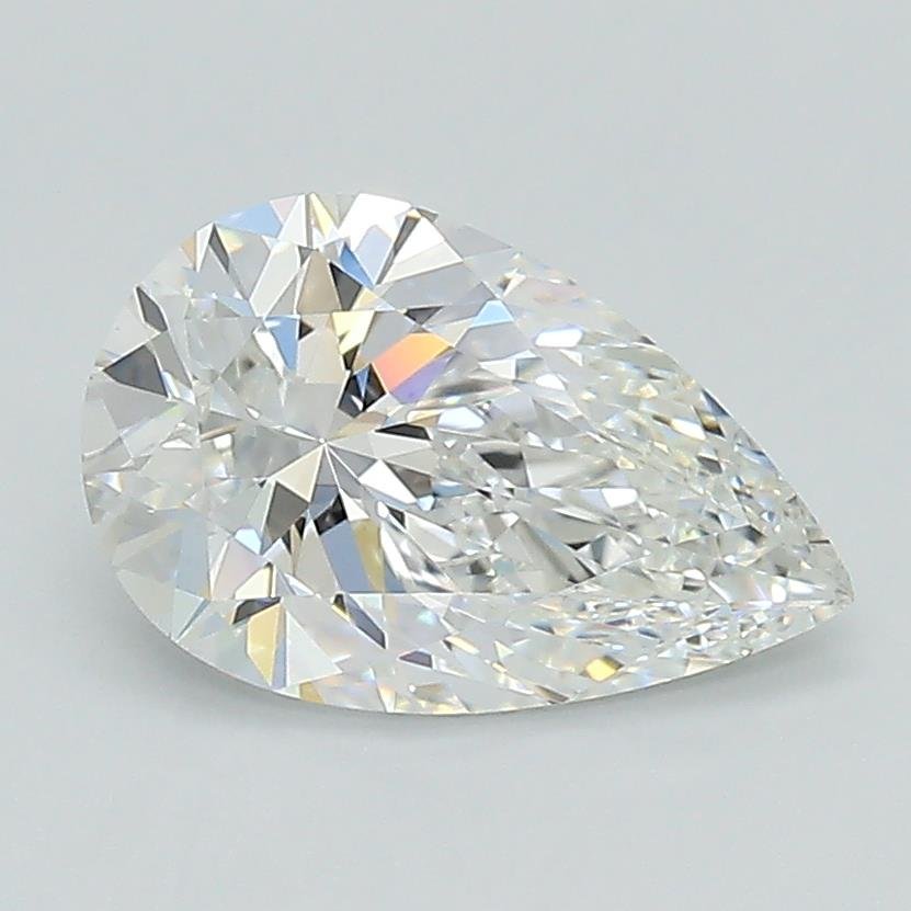 1.56ct E VVS2 Rare Carat Ideal Cut Pear Lab Grown Diamond