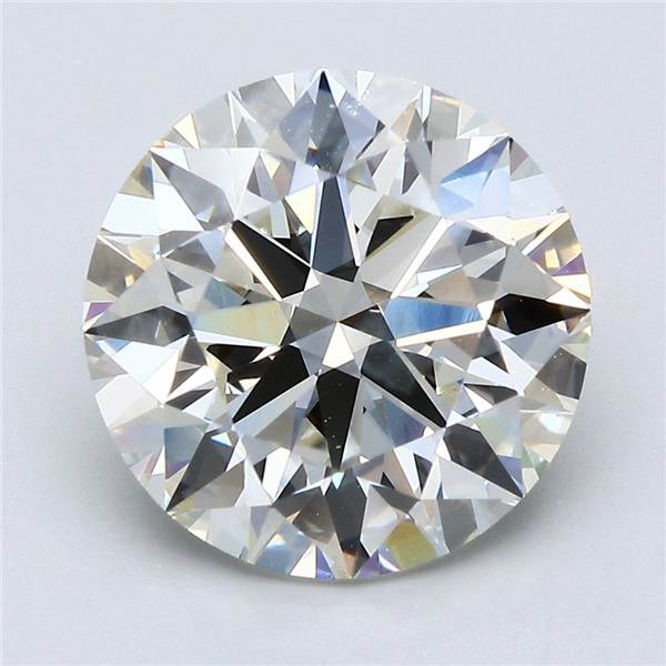 4.70ct J SI2 Rare Carat Ideal Cut Round Diamond