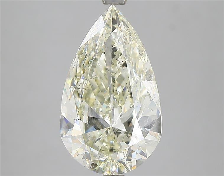 4.02ct K SI2 Rare Carat Ideal Cut Pear Diamond
