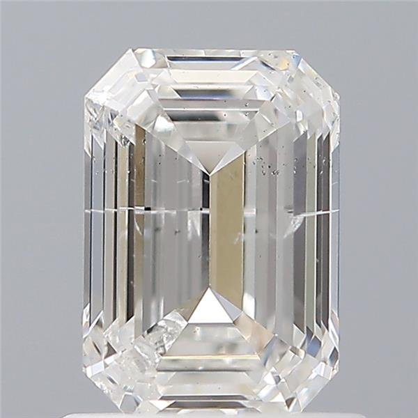 0.94ct F SI2 Rare Carat Ideal Cut Emerald Diamond