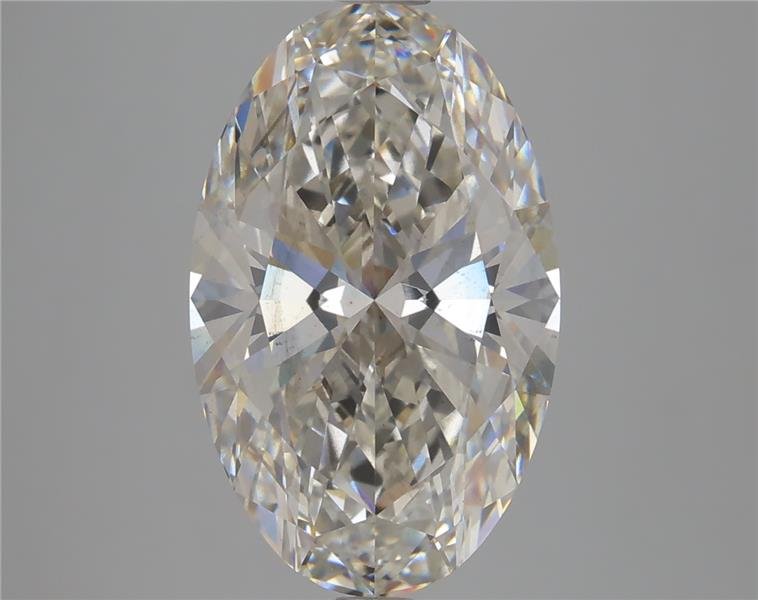 5.38ct H SI1 Rare Carat Ideal Cut Oval Lab Grown Diamond