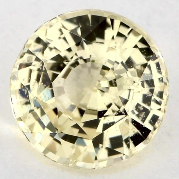 2.16 Carat Yellow Round Sapphire