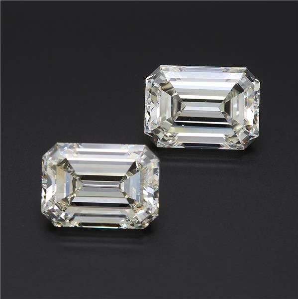 8.75ct K SI1 Rare Carat Ideal Cut Emerald Diamond