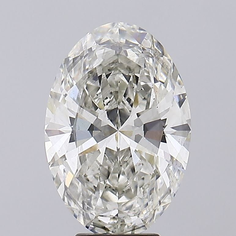 5.54ct H SI1 Rare Carat Ideal Cut Oval Lab Grown Diamond