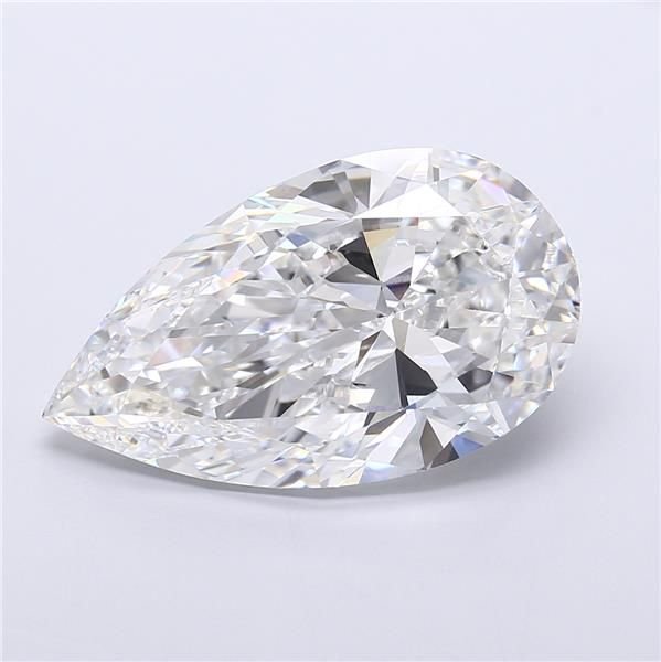 15.04ct E VVS2 Rare Carat Ideal Cut Pear Lab Grown Diamond