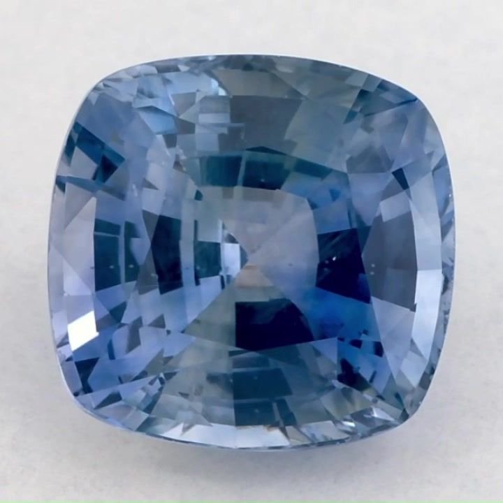 3.85 Carat Blue Cushion Sapphire