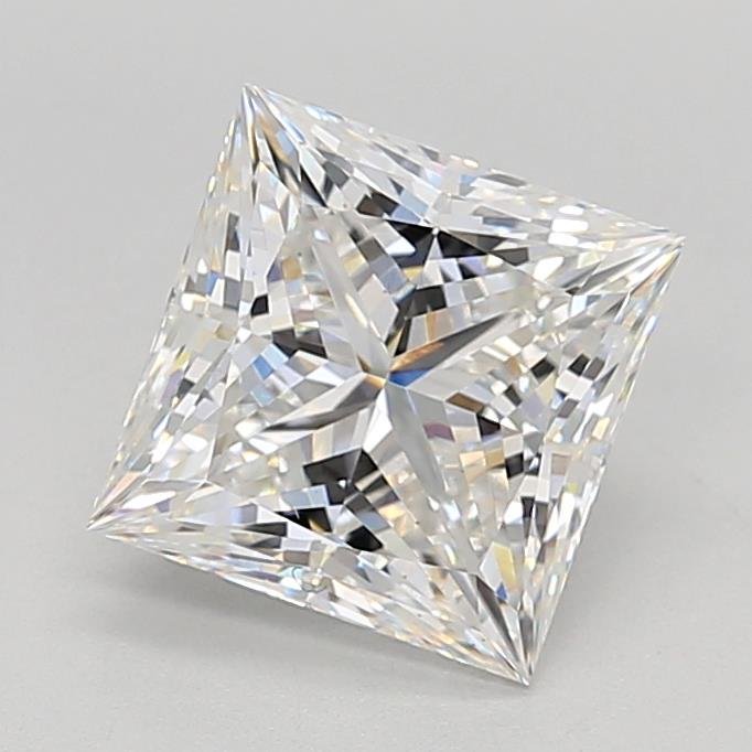 3.05ct E VS1 Rare Carat Ideal Cut Princess Lab Grown Diamond