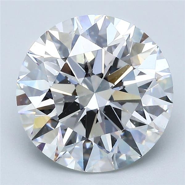 4.16ct E SI1 Rare Carat Ideal Cut Round Diamond