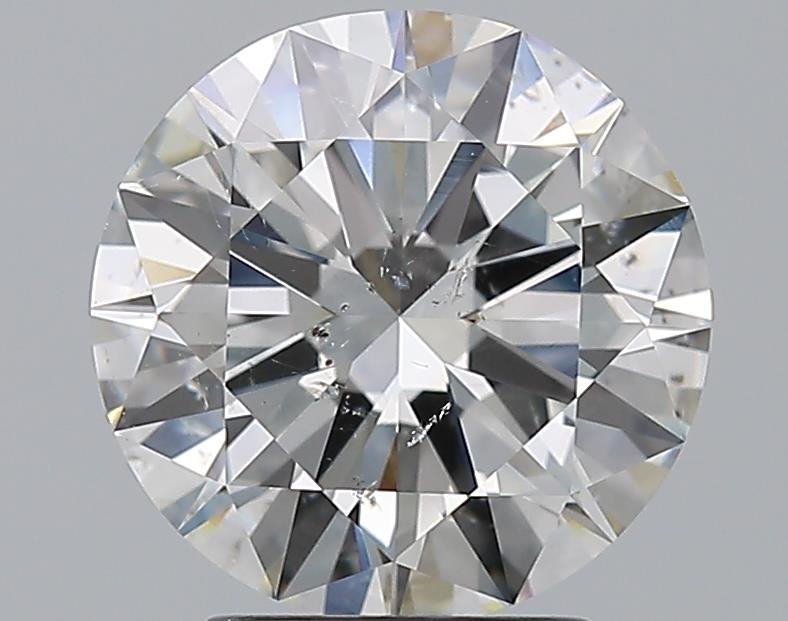 3.01ct G SI2 Rare Carat Ideal Cut Round Diamond