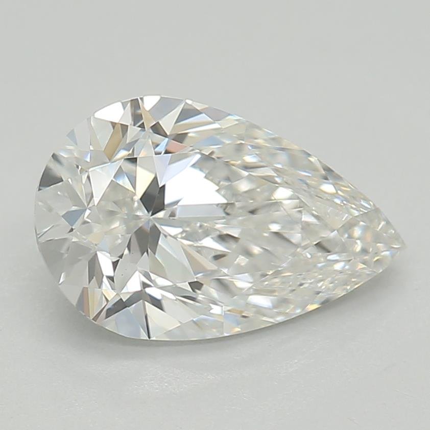0.79ct E VS2 Rare Carat Ideal Cut Pear Lab Grown Diamond